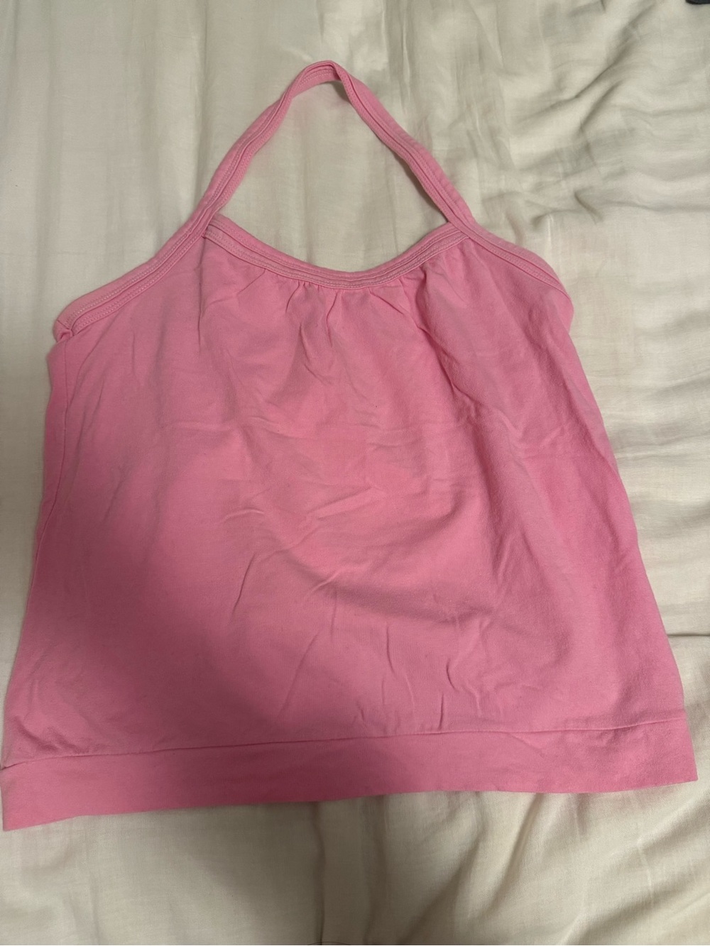 [3 FOR $15] Pink halter tank top